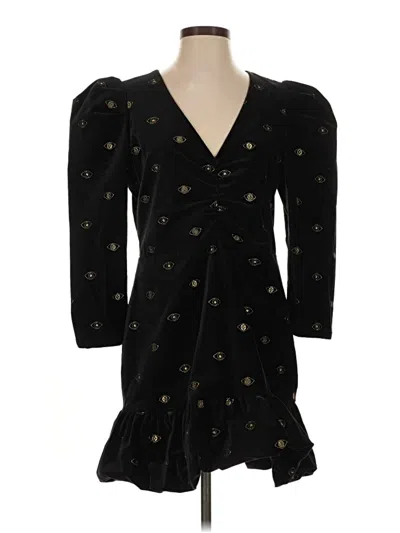 Pre-owned Misa Cocktail Dress In Black