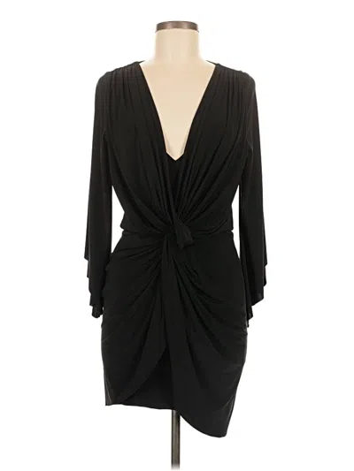 Pre-owned Misa Cocktail Dress In Black