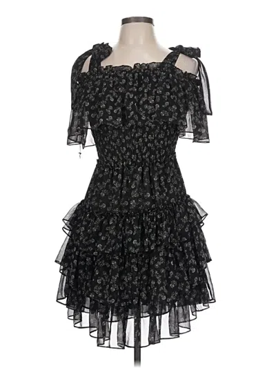 Pre-owned Misa Cocktail Dress In Black