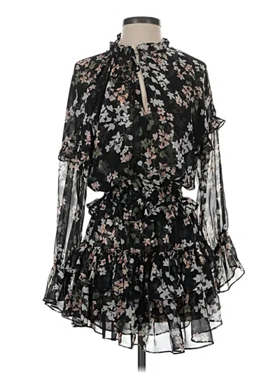Pre-owned Misa Cocktail Dress In Black