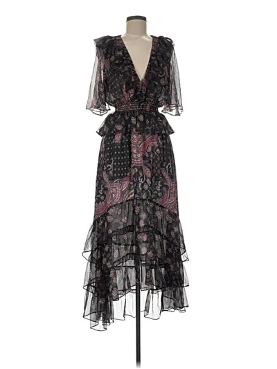 Pre-owned Misa Cocktail Dress In Black