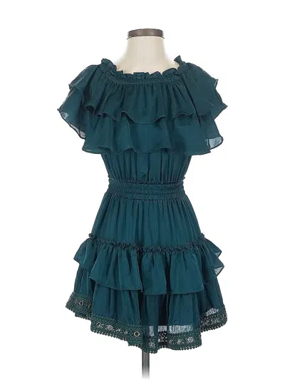 Pre-owned Misa Cocktail Dress In Blue