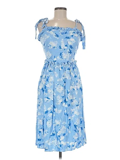 Pre-owned Misa Cocktail Dress In Blue