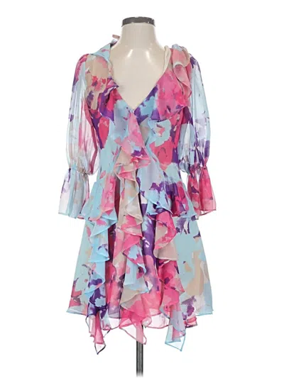 Pre-owned Misa Cocktail Dress In Blue