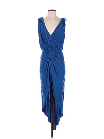 Pre-owned Misa Cocktail Dress In Blue