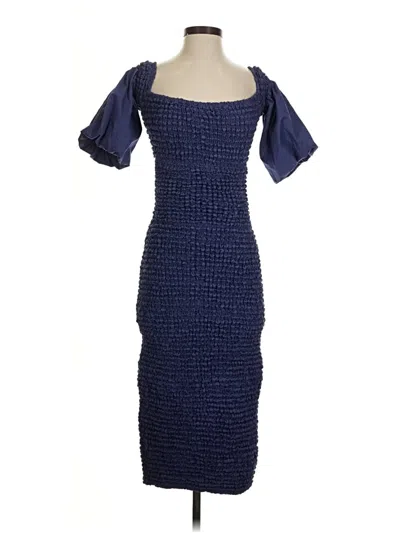 Pre-owned Misa Cocktail Dress In Blue