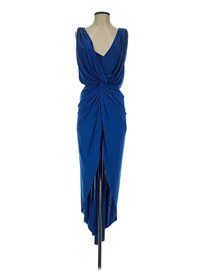 Pre-owned Misa Cocktail Dress In Blue