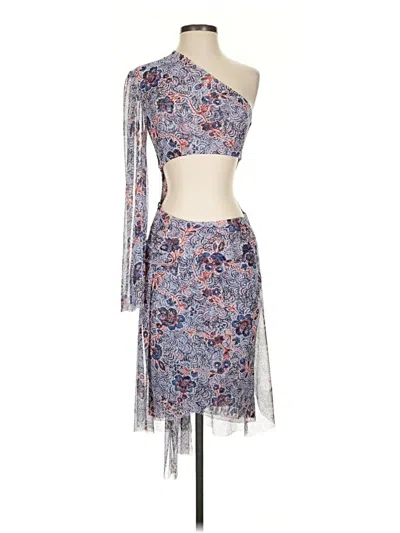 Pre-owned Misa Cocktail Dress In Blue
