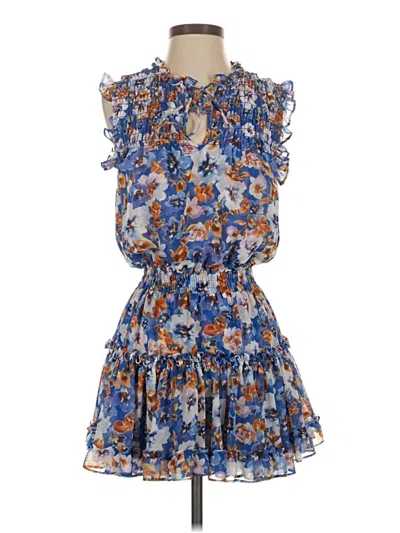 Pre-owned Misa Cocktail Dress In Blue