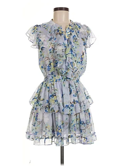 Pre-owned Misa Cocktail Dress In Blue