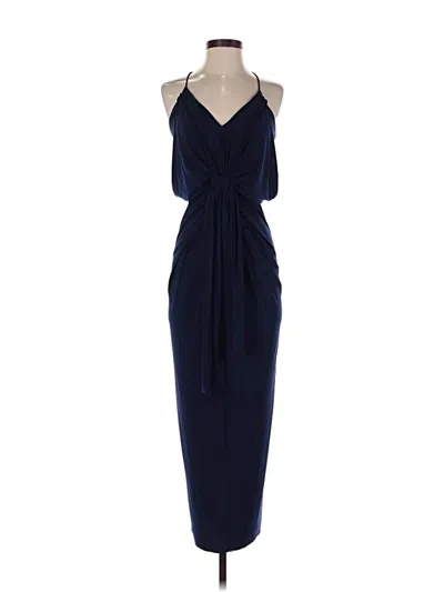 Pre-owned Misa Cocktail Dress In Blue