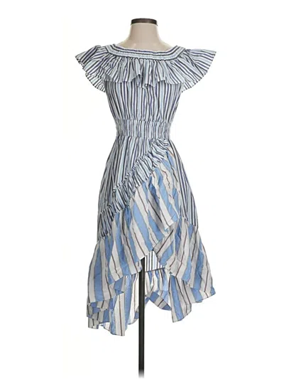 Pre-owned Misa Cocktail Dress In Blue