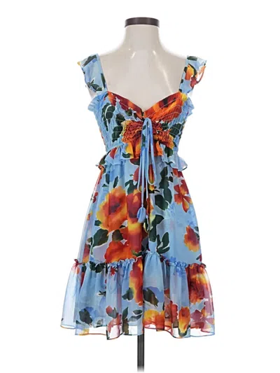 Pre-owned Misa Cocktail Dress In Blue