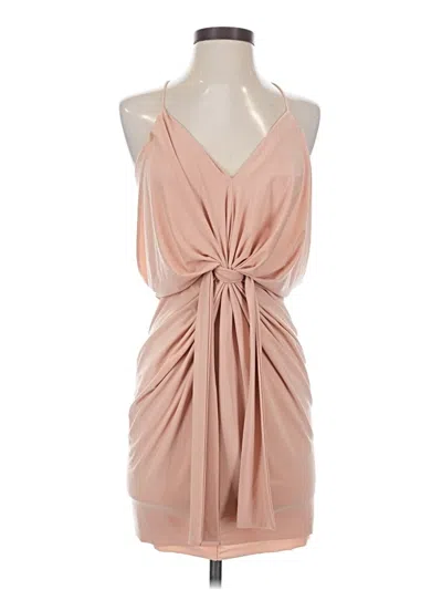 Pre-owned Misa Cocktail Dress In Brown