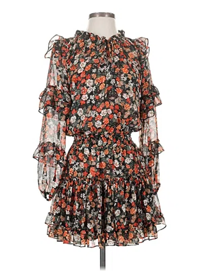 Pre-owned Misa Cocktail Dress In Brown