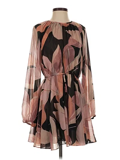 Pre-owned Misa Cocktail Dress In Brown