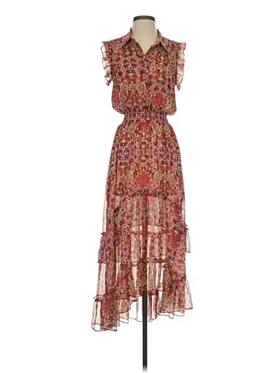 Pre-owned Misa Cocktail Dress In Brown