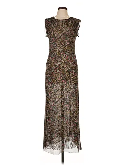 Pre-owned Misa Cocktail Dress In Brown