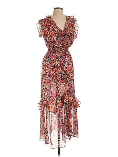 Pre-owned Misa Cocktail Dress In Brown