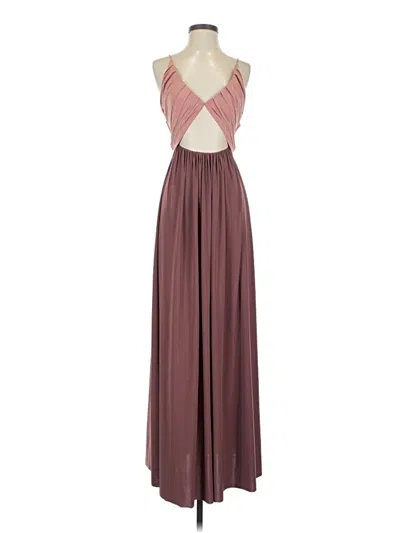 Pre-owned Misa Cocktail Dress In Burgundy