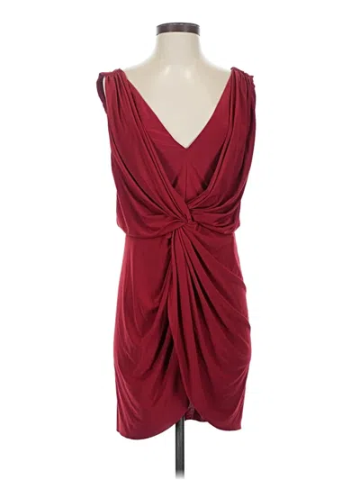 Pre-owned Misa Cocktail Dress In Burgundy