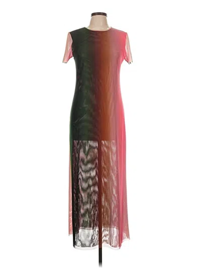 Pre-owned Misa Cocktail Dress In Burgundy