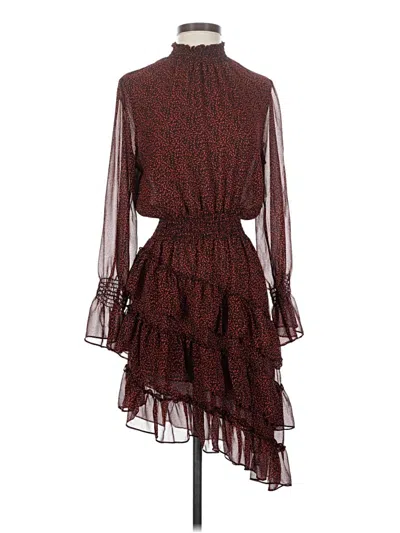 Pre-owned Misa Cocktail Dress In Burgundy