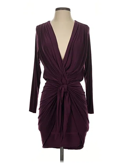 Pre-owned Misa Cocktail Dress In Burgundy