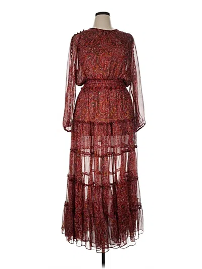 Pre-owned Misa Cocktail Dress In Burgundy