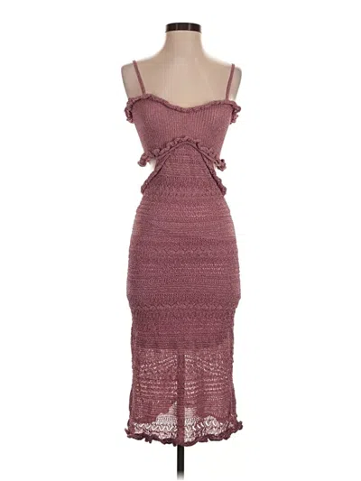 Pre-owned Misa Cocktail Dress In Burgundy
