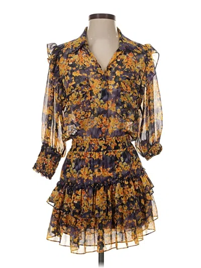 Pre-owned Misa Cocktail Dress In Gold