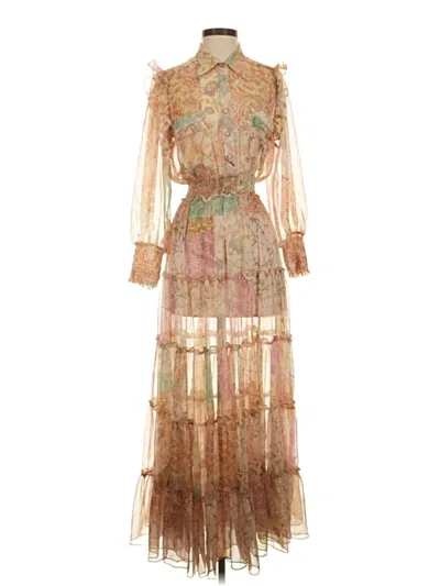 Pre-owned Misa Cocktail Dress In Gold