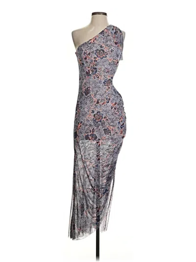 Misa Cocktail Dress In Gray