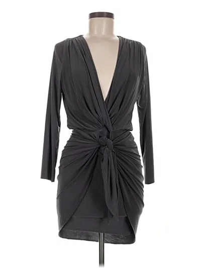 Pre-owned Misa Cocktail Dress In Gray