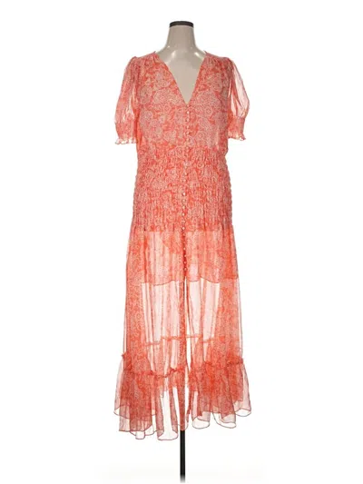 Pre-owned Misa Cocktail Dress In Orange