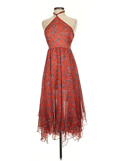 Pre-owned Misa Cocktail Dress In Orange