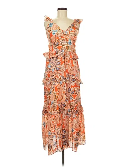 Pre-owned Misa Cocktail Dress In Orange