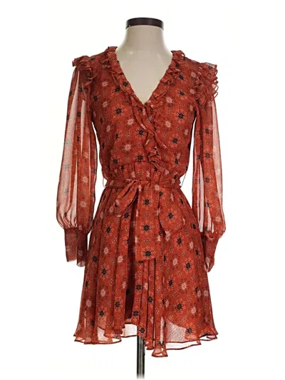 Pre-owned Misa Cocktail Dress In Orange