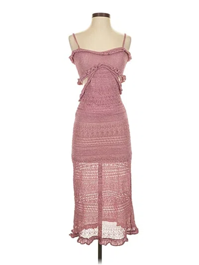 Pre-owned Misa Cocktail Dress In Pink