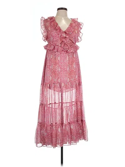 Pre-owned Misa Cocktail Dress In Pink