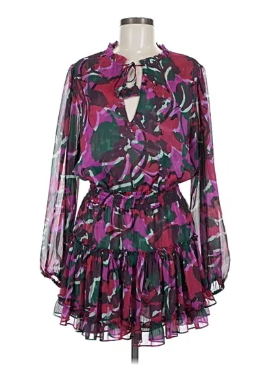 Pre-owned Misa Cocktail Dress In Purple