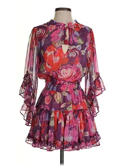 Pre-owned Misa Cocktail Dress In Purple