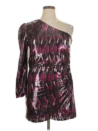 Pre-owned Misa Cocktail Dress In Purple