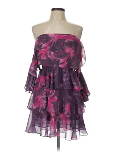Pre-owned Misa Cocktail Dress In Purple