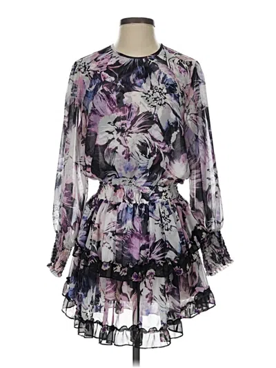 Pre-owned Misa Cocktail Dress In Purple
