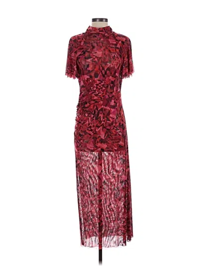 Pre-owned Misa Cocktail Dress In Red