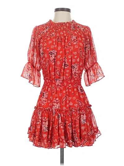 Pre-owned Misa Cocktail Dress In Red