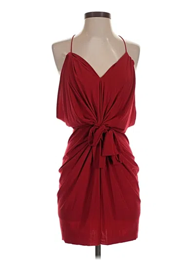 Pre-owned Misa Cocktail Dress In Red