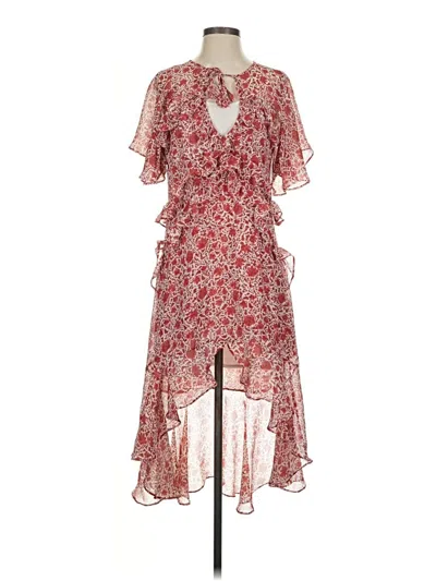 Pre-owned Misa Cocktail Dress In Red
