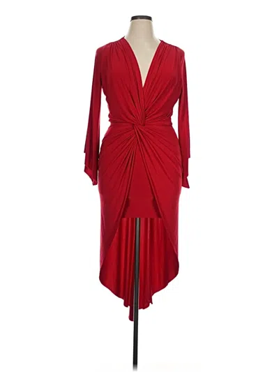 Pre-owned Misa Cocktail Dress In Red